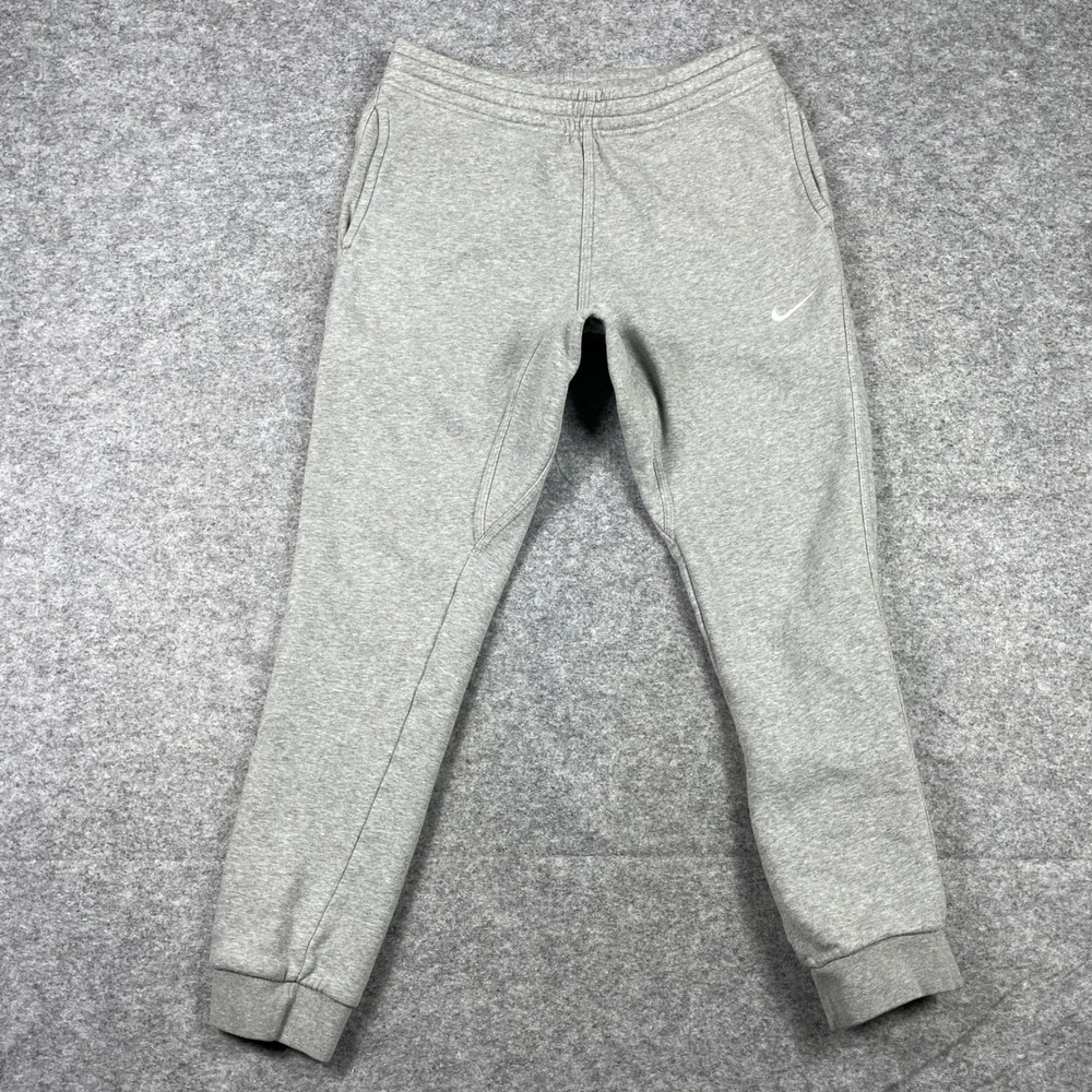 Nike Sweatpants Mens Medium Gray Club Fleece Joggers Tapered 716830-063